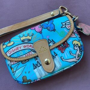 Disney Dooney and Bourke "Sketch" pouchette wristlet